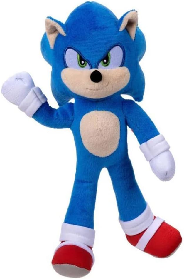 Peluche Sonic 23 cm Jakks Pacific – Sonic 2 Movie Plush Ufficiale - PELUCHE SONIC 23 CM