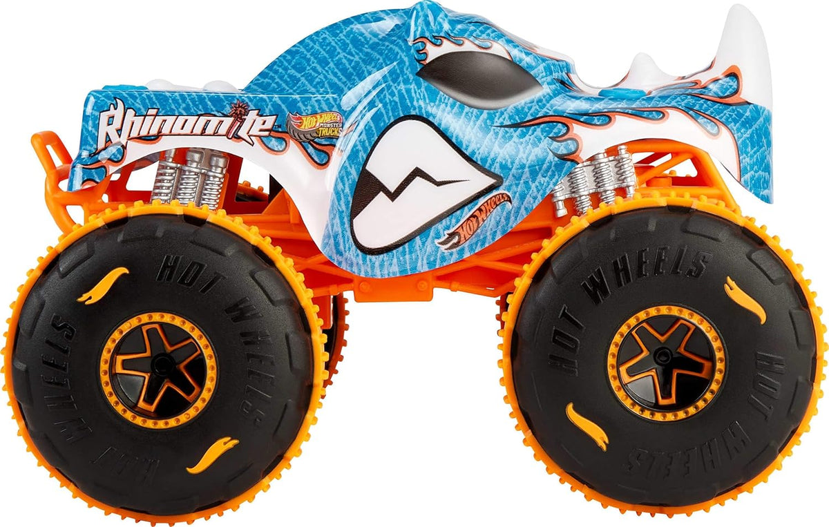 Hot Wheels Monster Trucks Rhinomite RC – Camion Telecomandato 1:24 - RHINOMITE HOTWHEELS