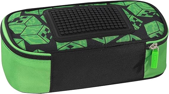 Astuccio Scuola Ovale Minecraft Verde/Nero - SCUOLA CREEPER OVALE