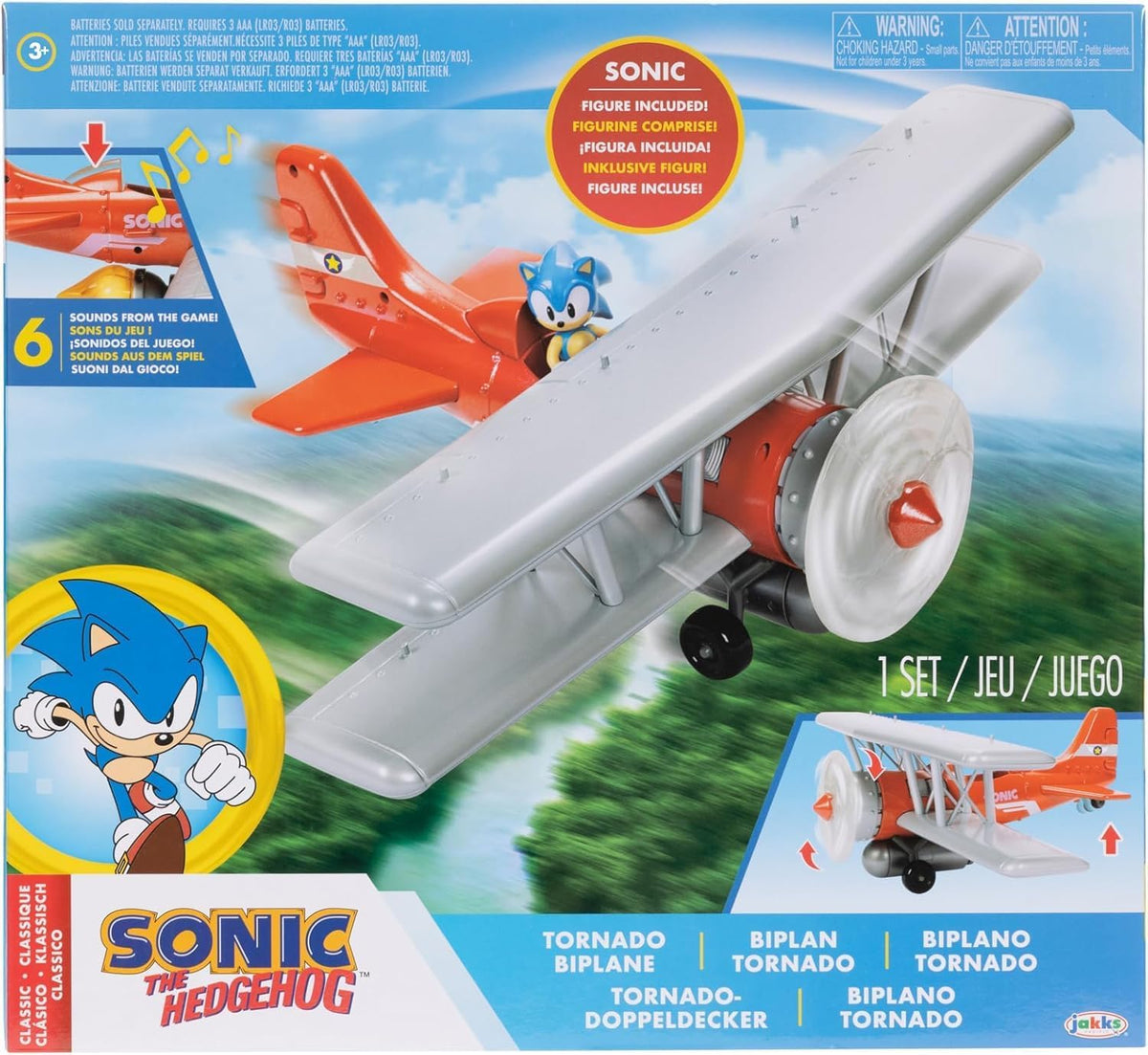 Sonic Aereo Biplano Tornado con Suoni - SONIC BIPLANO