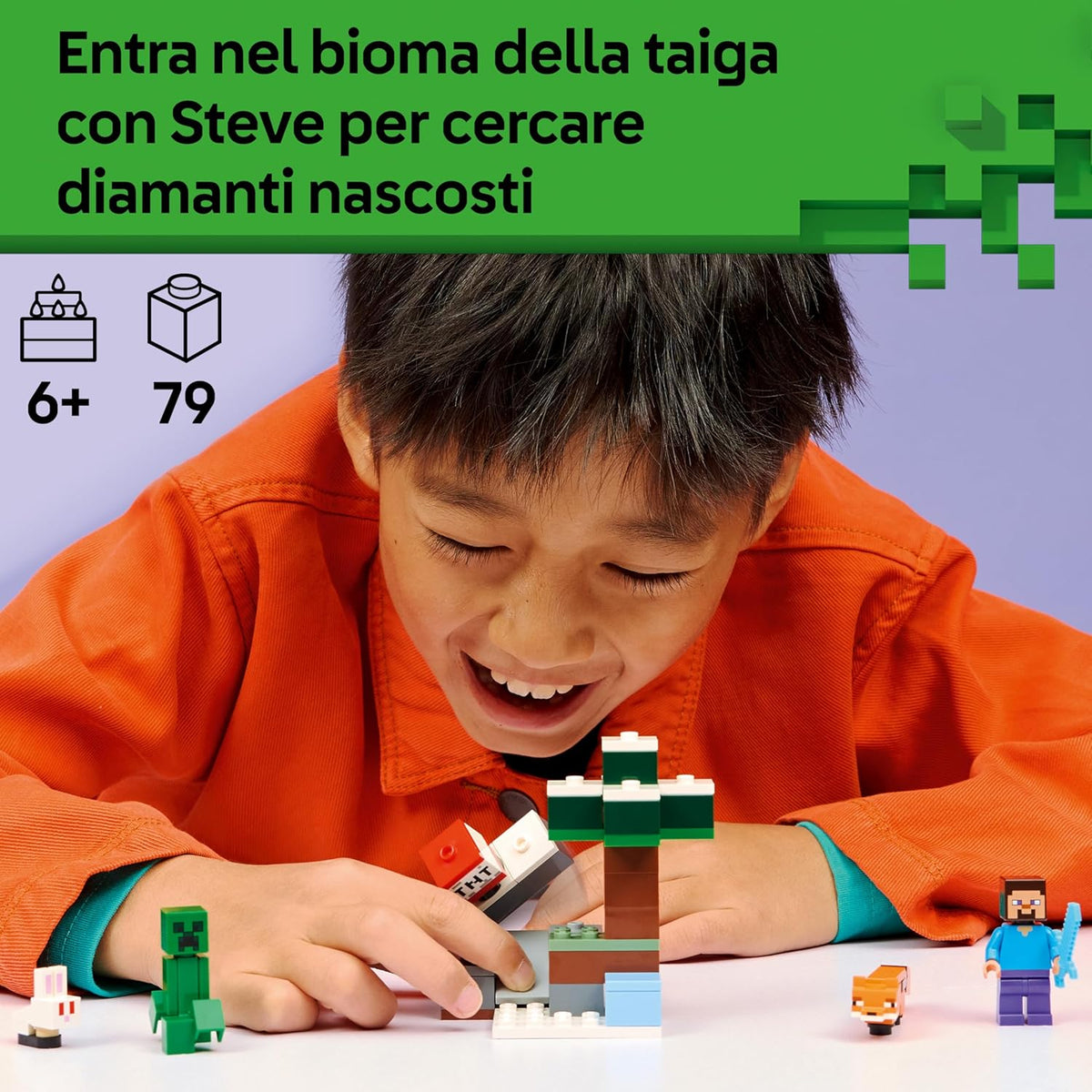 LEGO Minecraft 21583 Avventura di Steve nella Taiga - TAIGA MINECFRAT