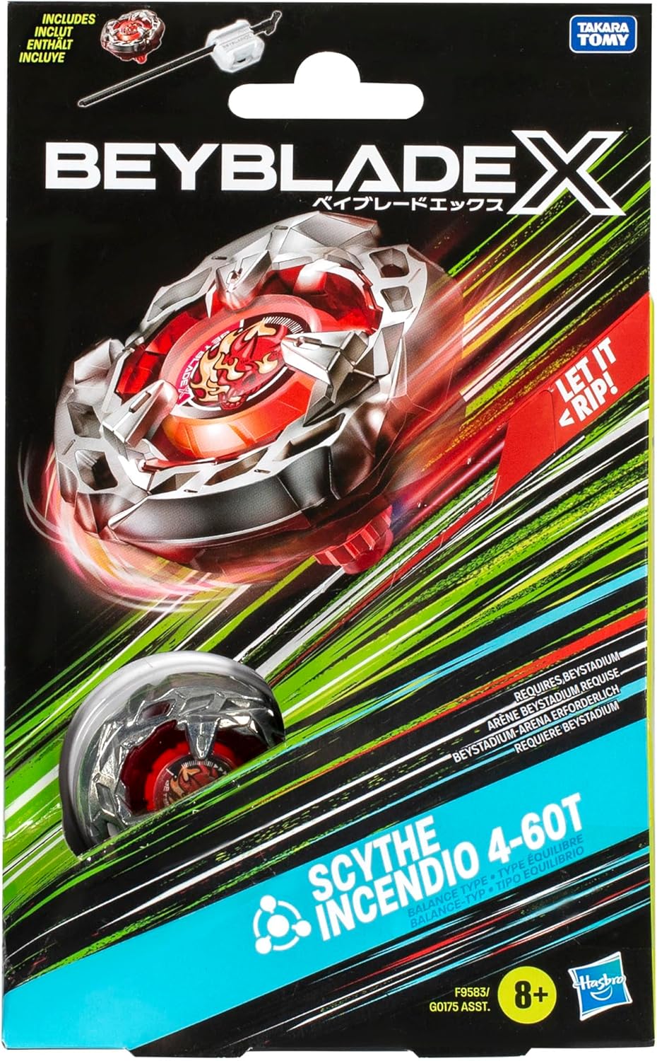 Trottola Beyblade Scythe Incendio Balance - TROTTOLA BEYBLADE SCYTHE INCENDIO