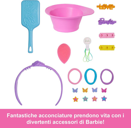 Barbie Testa Styling Deluxe – Testa da Acconciare Capelli Castani