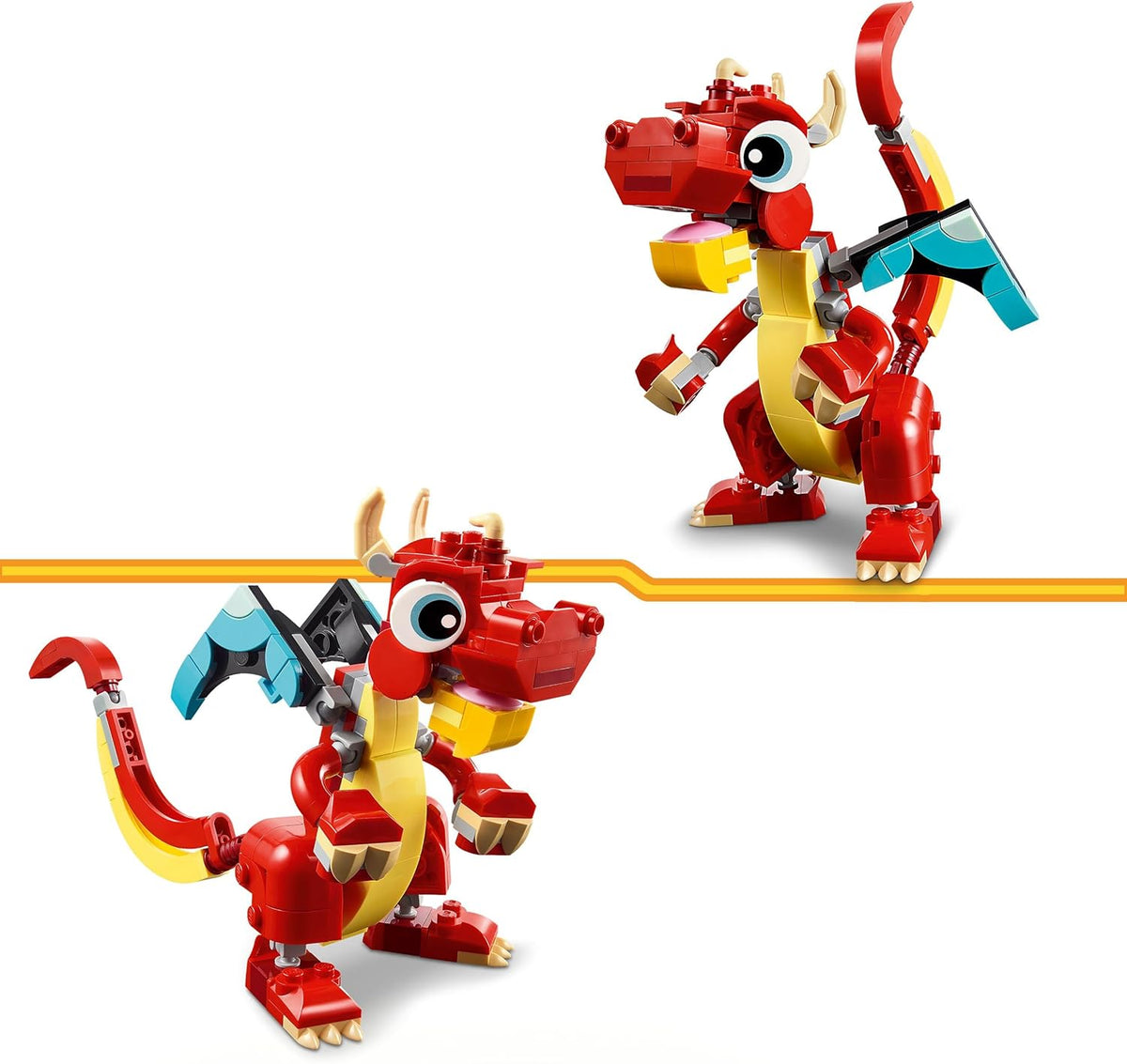 LEGO Creator 3 in 1 – Drago Rosso (31145) - action figure drago lego