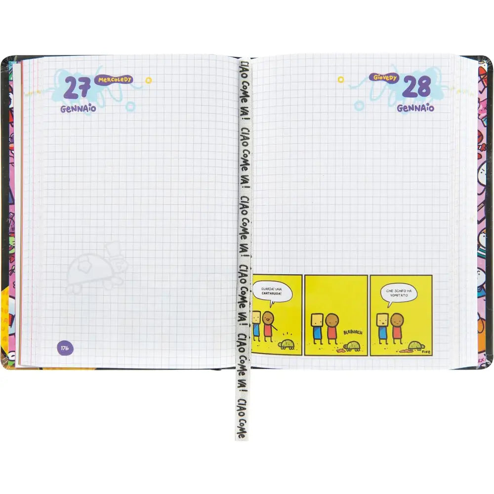 Agenda 16 Mesi Scomix by Sio Black 2026/2027 – Diario Scuola Medium - Franco Panini