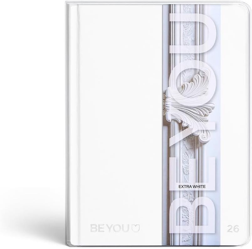 Diario Be You Extra White Scuola 2025-2026 Easy Bianco - agenda beyou extra white