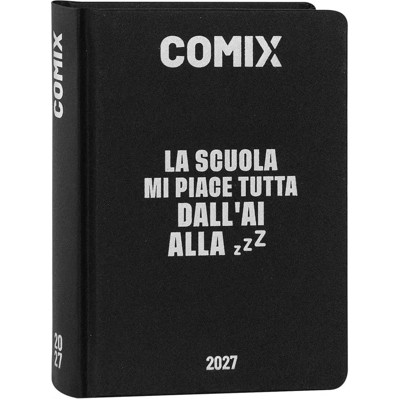 Agenda Comix 16 Mesi Mini Black & Silver 2026/2027 - Franco Panini - 8058263272209