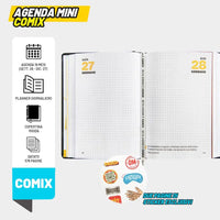 Agenda Comix 16 Mesi Mini Black & Silver 2026/2027 - Franco Panini - 8058263272209