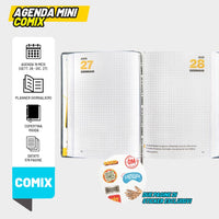 Agenda Comix 16 Mesi Mini Gear Black 2026/2027 - agenda comix mini 2027