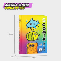 Agenda 16 Mesi Scomix by Sio Multicolor 2026/2027 – Diario Scuola Medium - agenda comix multicolor