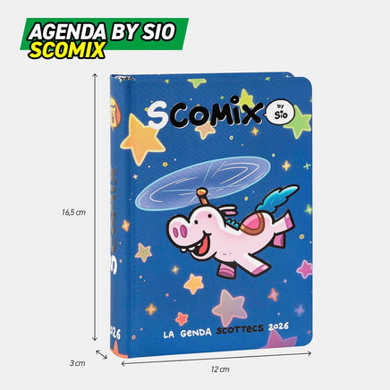 COMIX  UNICOTTERO Scottecs by Sio - Agenda Scolastica 16 Mesi 2025-2026