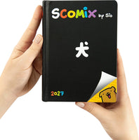 Agenda 16 Mesi Scomix by Sio Black 2026/2027 – Diario Scuola Medium - agenda nera comix sio 2027