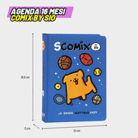 Agenda 16 Mesi Scomix by Sio Blu 2026/2027 – Diario Scuola Medium - agenda scottex blu