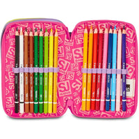 Astuccio 3 Zip SJ Gang FABLE JOURNEY Unicorno Scuola 2025/2026 - SEVEN - Portapenne e portamatite - 8055714217888