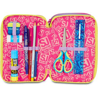 Astuccio 3 Zip SJ Gang FABLE JOURNEY Unicorno Scuola 2025/2026 - SEVEN - Portapenne e portamatite - 8055714217888