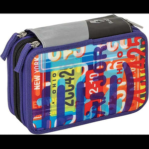 Astuccio Scuola 3 Zip Comix Flash - Mad Plate