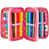 Astuccio Scuola 3 Zip SJ Gang Cat Led - SEVEN - Portapenne e portamatite - 8055714217840