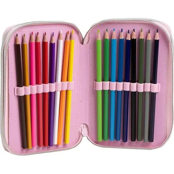 Astuccio scuola Stitch 3 Zip - giotto - Portapenne e portamatite - 8445484493436