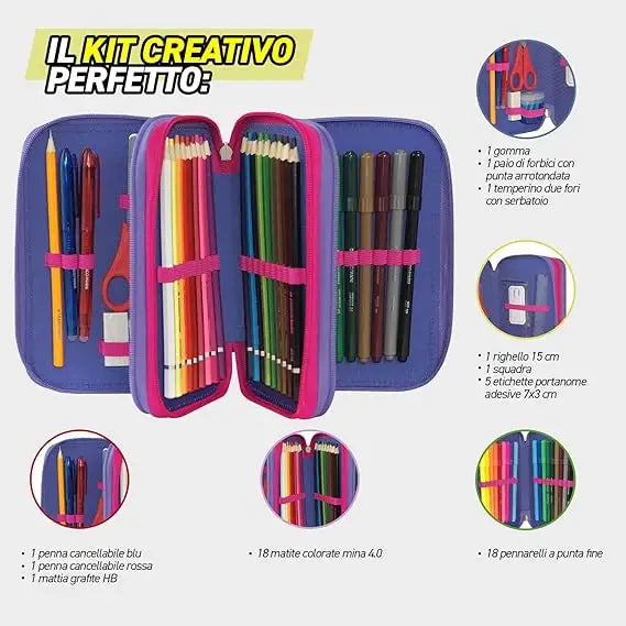 Astuccio Scuola wwf Koala 3 scomparti - Franco Panini - 8058263221429