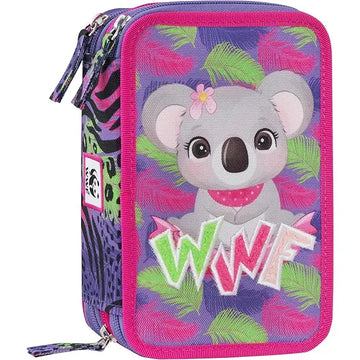 Astuccio Scuola wwf Koala 3 scomparti - Franco Panini - 8058263221429
