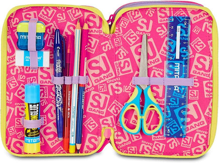 Astuccio 3 Zip SJ Gang FABLE JOURNEY Unicorno Scuola 2025/2026
