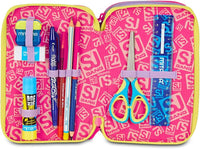 Astuccio 3 Zip SJ Gang FABLE JOURNEY Unicorno Scuola 2025/2026