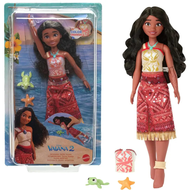 Bambola Vaiana Nuotatrice – Disney Oceania 2 - MATTEL - Bambole - 0194735294824