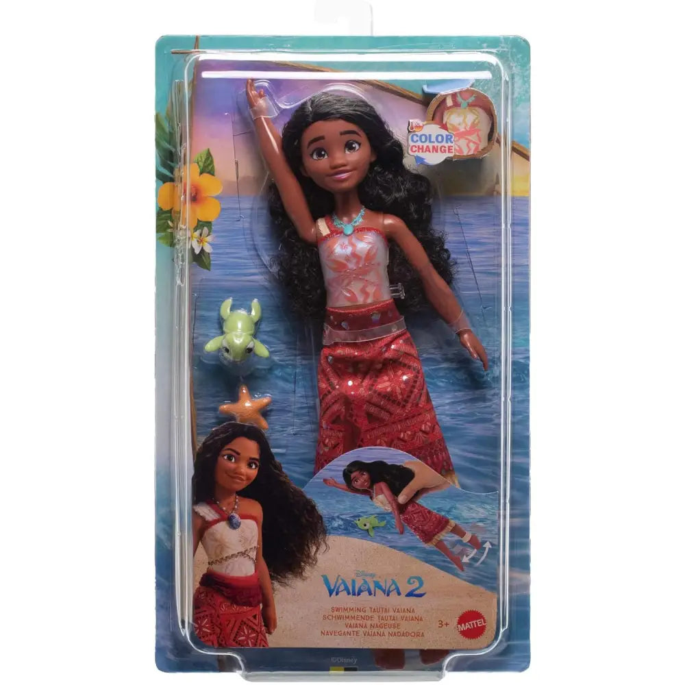 Bambola Vaiana Nuotatrice – Disney Oceania 2 - MATTEL - Bambole - 0194735294824