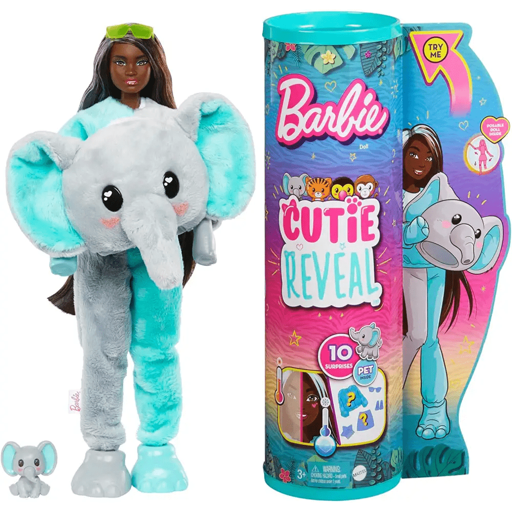 Barbie Bambola Cutie Reveal Elefante - Giocattoli e Bambini - Toys Store194735106615