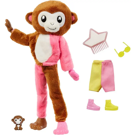 Barbie Bambola Cutie Reveal Scimmia
