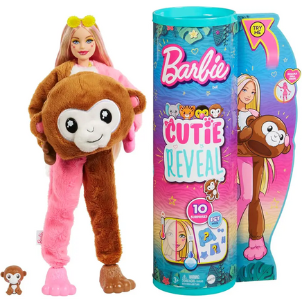 Barbie Bambola Cutie Reveal Scimmia