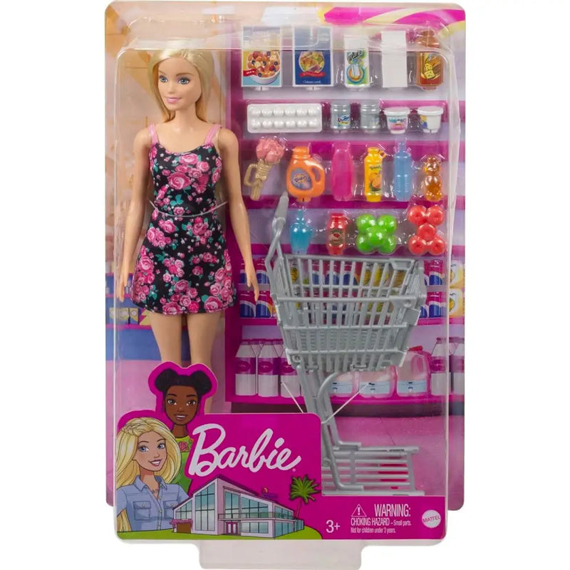 Barbie con carrello della spesa - MATTEL - Bambole - 0887961916812