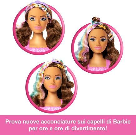Barbie Testa Styling Deluxe – Testa da Acconciare Capelli Castani