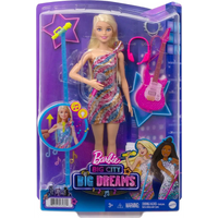 Barbie Malibù bionda canta con microfono
