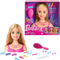 Barbie testa da acconciare con 20 accessori