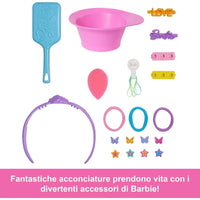 Barbie Testa Styling Deluxe – da Acconciare Capelli Castani - mattel - Bambole - 0194735296644