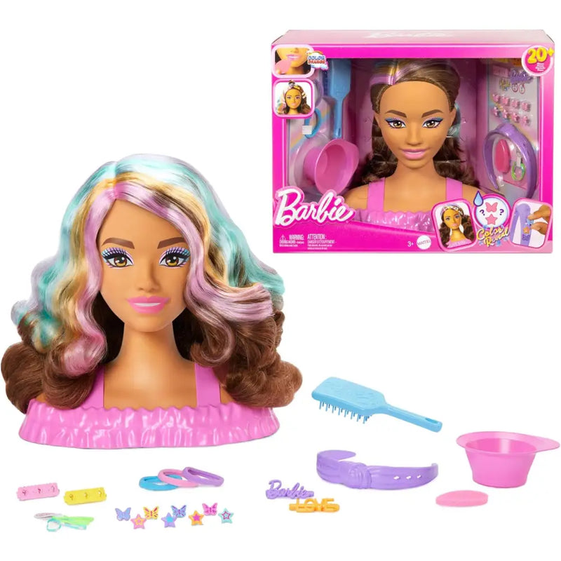 Barbie Testa Styling Deluxe – da Acconciare Capelli Castani - mattel - Bambole - 0194735296644