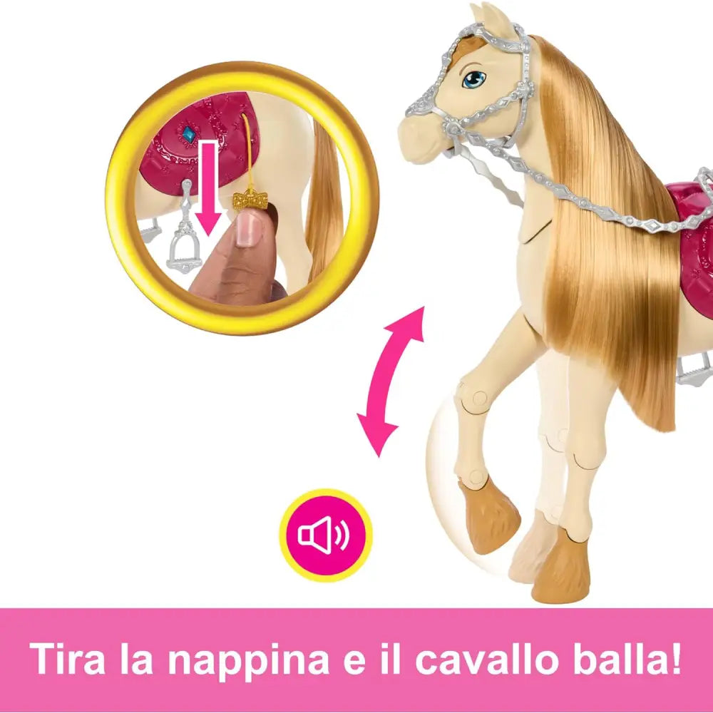 Barbie tornado cavallo dei sogni interattivo - mattel - Bambole playset e giocattoli - 0194735231010
