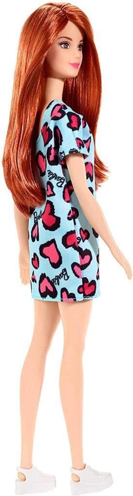 Barbie Capelli Rossi con Vestito Cuori e Sneakers