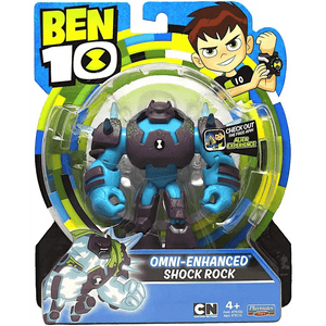 Ben 10 action figure Omni-Enhanced Shock Rock