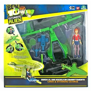 Ben 10 Ultimate Alien action figure Gwen e il suo veicolo da combattimento - Giochi Preziosi - 8005163379613