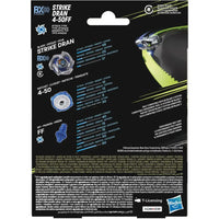 Beyblade bx strike dran 4-50f in argento e nero con design aerodinamico nel set starter strike dran sting unicorn