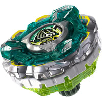 Beyblade x armor knights cx infinity starter set con beyblade translucido teal e argento con core metallico dettagliato