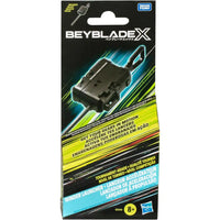Beyblade x lanciatore winder nero in plastica con design angolare e manico prominente per presa comoda