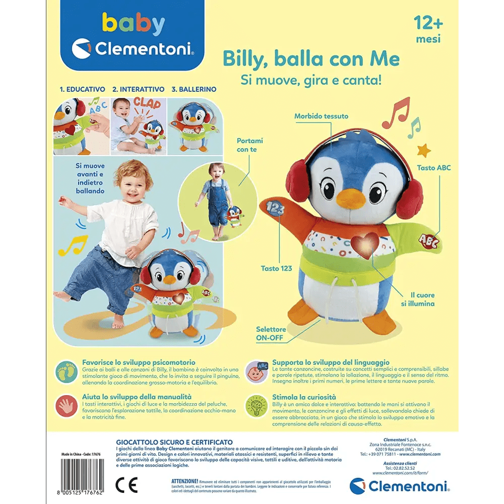 Billy, Balla con Me peluche interattivo - Giocattoli e Bambini - Toys Store8005125176762