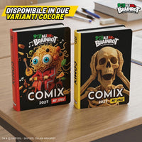 Skifidol Italian Brainrot Diario Scuola 2026/2027 Comix No Sense – Scheletro – 13 Mesi con Card