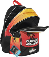 Zaino Scuola Skifidol Italian Brainrot Capuchino Assassino 3 Zip