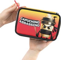 Astuccio Scuola 3 Zip Cappuccino Assassino Skifidol Italian Brainrot