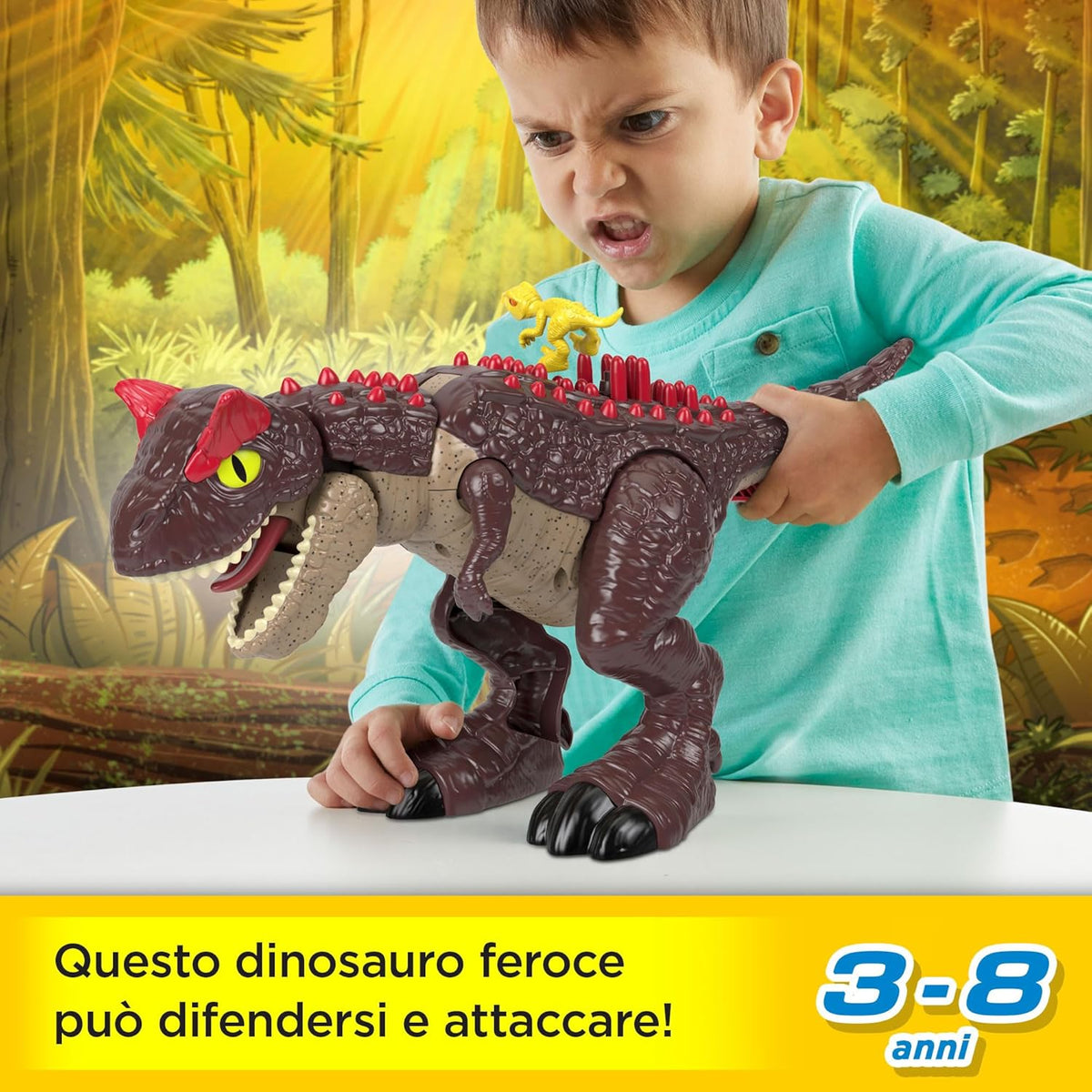 Fisher-Price Imaginext Jurassic World - Carnotauro Aculei Pungenti - carnotauro fisher price