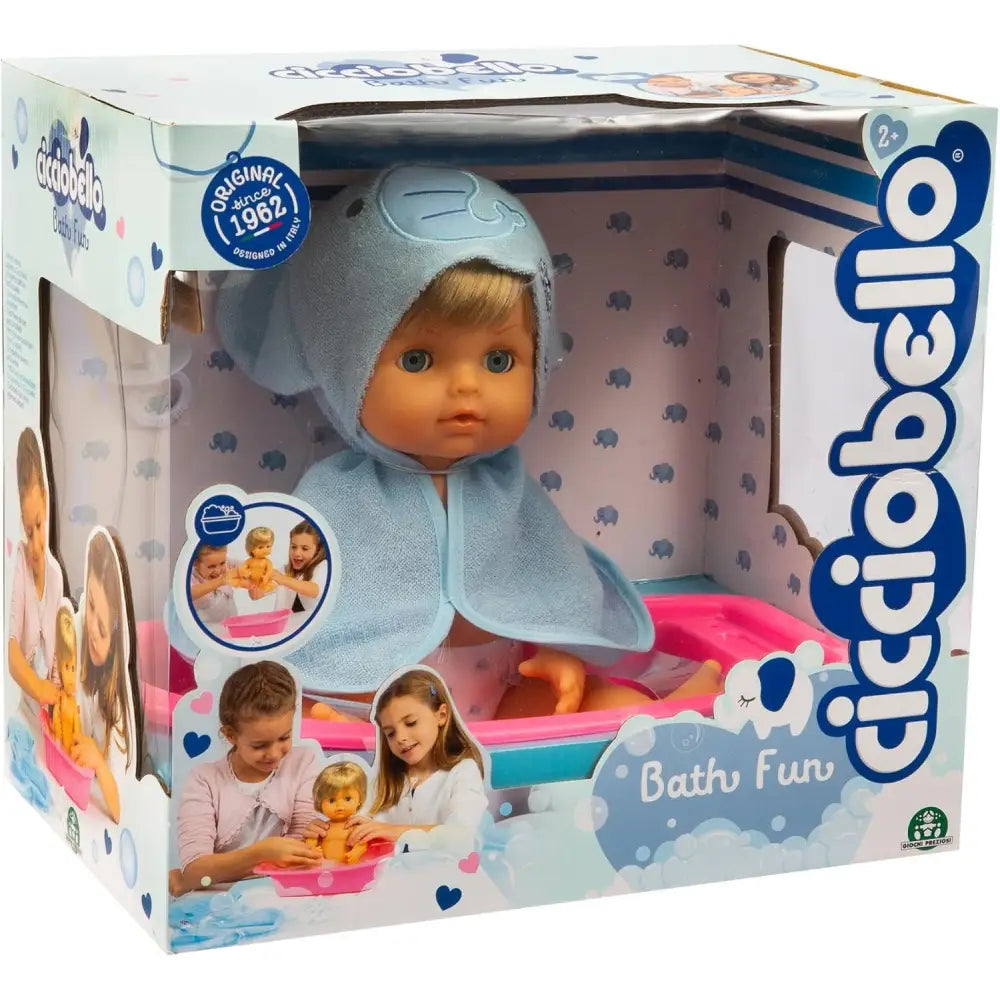 Cicciobello Bath Fun - Bambolotto con vasca e accappatoio - Giochi Preziosi - Bambole - 8056379155522